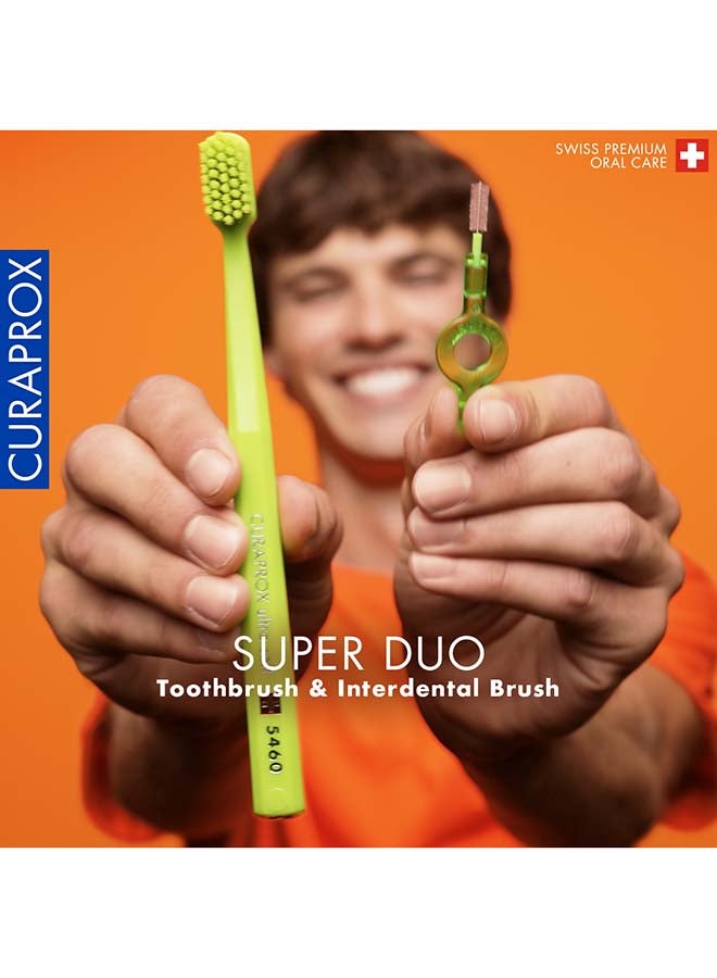 CURAPROX Cs 5460 Ultra-Soft Toothbrush | Manual Brush With 5460 Curen® Filaments For Gentle Plaque Removal | Promotes Healthier Gums And Teeth | Assorted Colors – Superduo Pack  - Assorted - Image 4